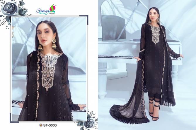 ST Azure 23 Saniya Trendz Party Wear Wholesale Pakistani Dress Material Catalog